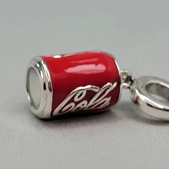 .925 silver coca-cola Coke can dangle charm - Picture 3 of 4